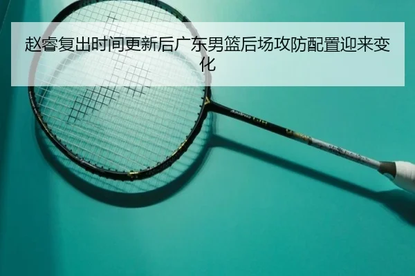 赵睿复出时间更新后广东男篮后场攻防配置迎来变化 | MangoSports